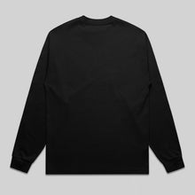 Load image into Gallery viewer, College drop long sleeve tee shirt black
