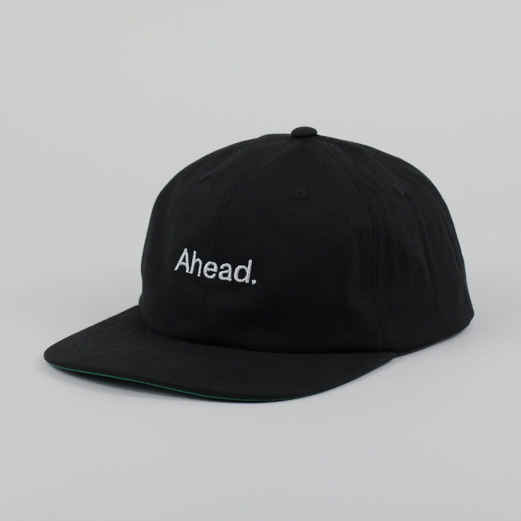 Trademark under peak cap Black